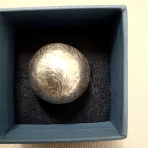 VINTAGE STERLING 925 FILIGREE DESIGN RING SIZE 8